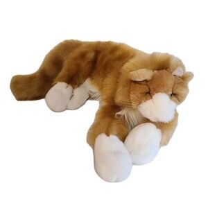 Folkmanis Orange Tabby Cat Hand Puppet Realistic 23" Plush Stuffed Animal